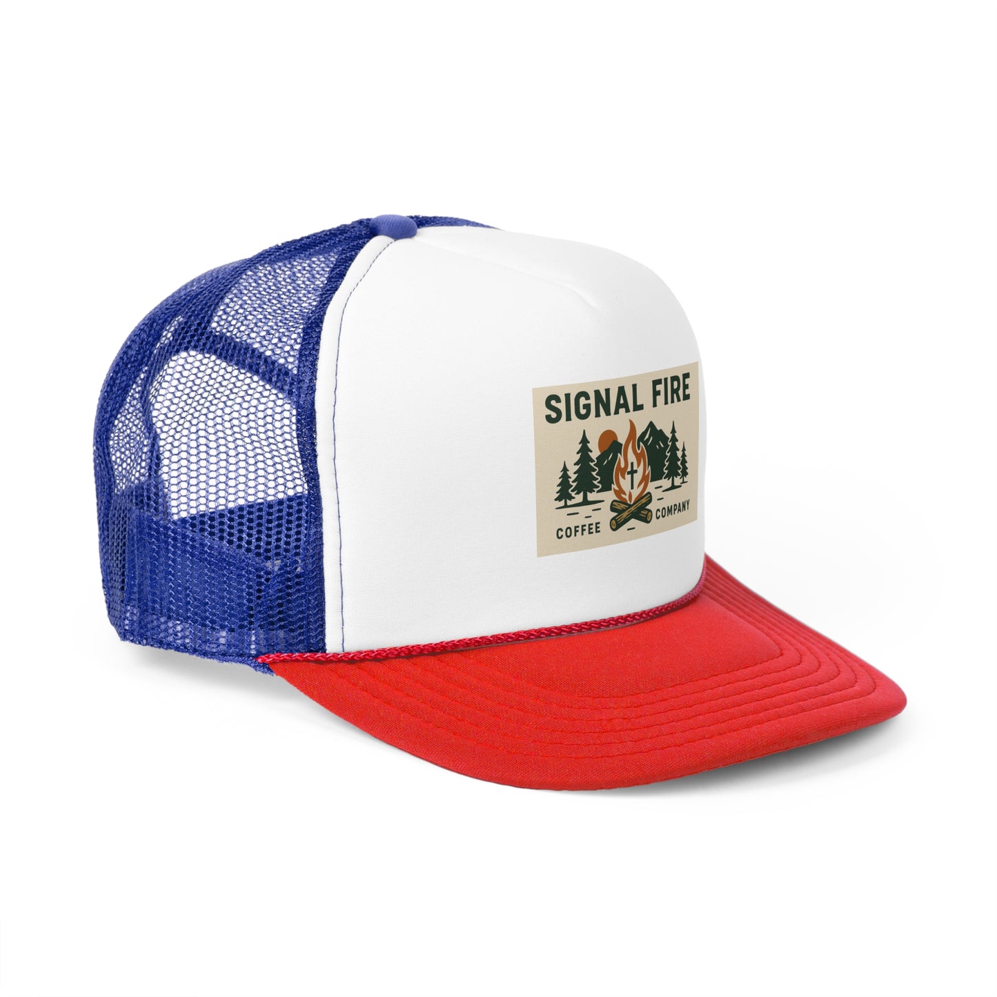 Signal Fire Coffee Company Trucker Hat with Logo (One Size Fits All)
