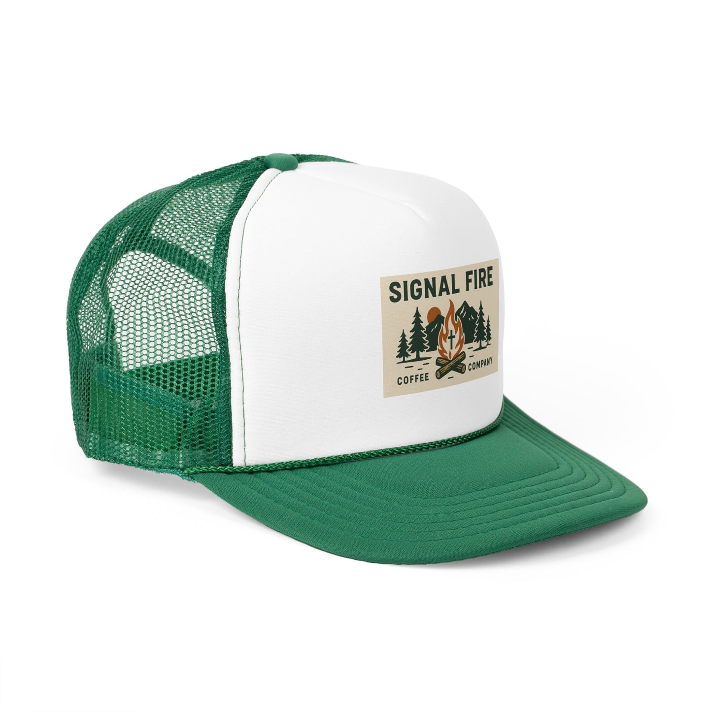 Signal Fire Coffee Company Trucker Hat with Logo (One Size Fits All)