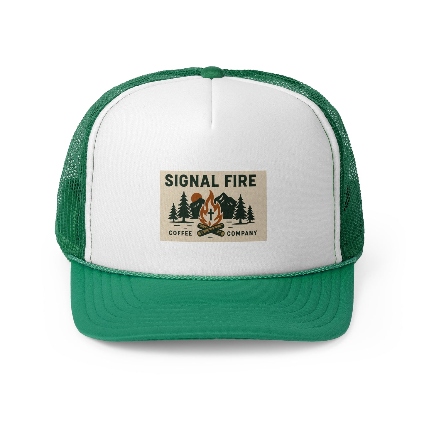 Signal Fire Coffee Company Trucker Hat with Logo (One Size Fits All)